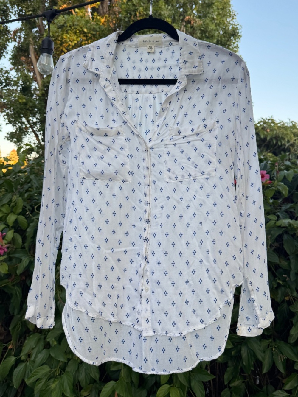 Cloth & Stone Anthropologie Summer Button-Down sz. XS